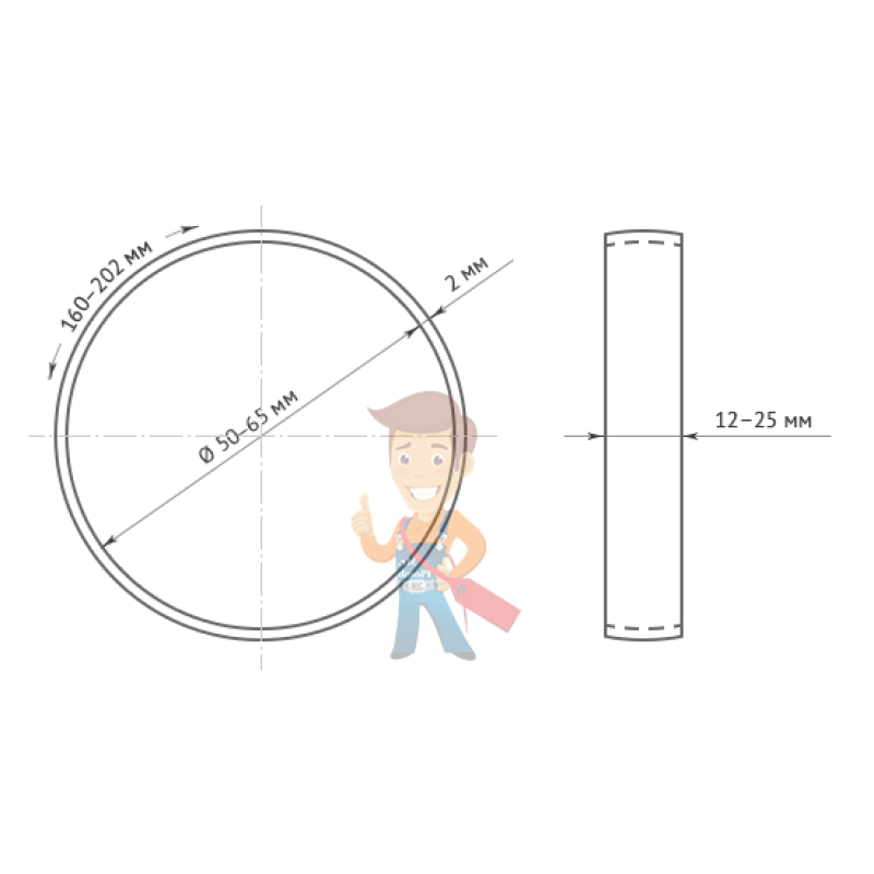 Силиконовые браслеты без нанесения 160х12х2 - фото 1