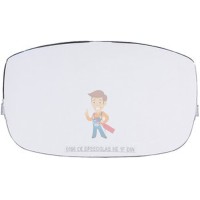 Щиток защитный лицевой сварщика SG9100 со светофильтром Speedglas 9100X, 5/8/9-13 Din - Пластина наружная защитная термостойкая для щитков SPG 9000, 10 шт./уп.